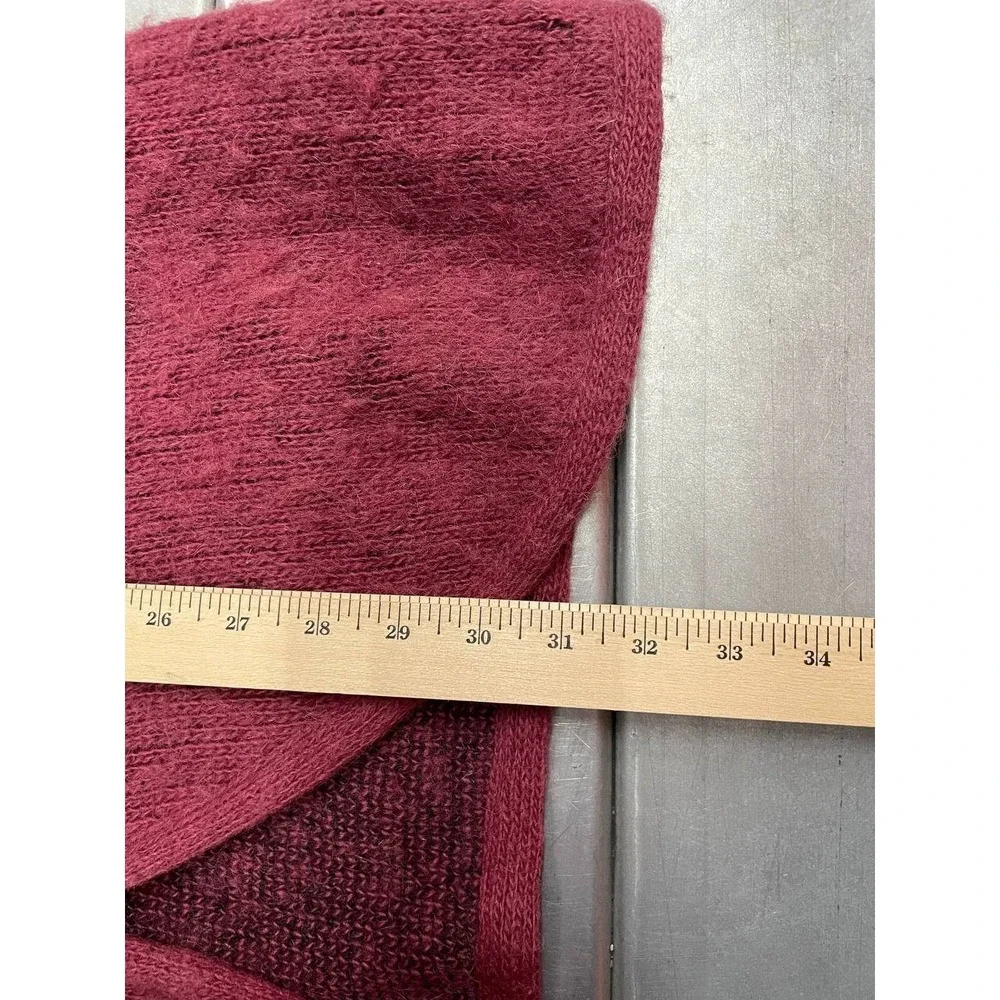 Vintage Alafoss‎ Cardigan Sweater Womens Small Red Pure Wool Icelandic Nordic